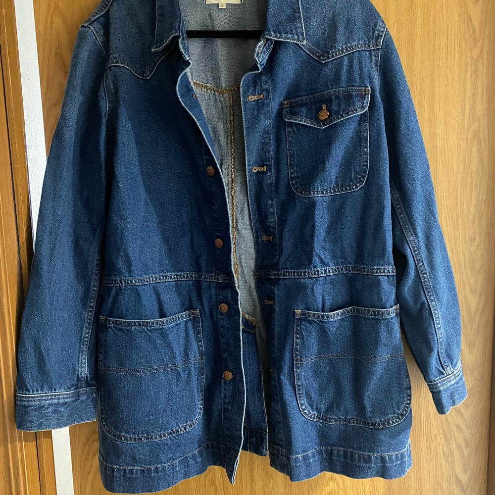 Madewell long denim jacket